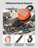 Hand Chain Hoist, 3 Ton Capacity, Manual Chain Block with Upgrade G80 Galvanized Chain, 3 m Lifting Height, Heavy Duty Pulley Hoist for Garage