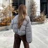 Новая женская зимняя студенческая короткая маленькая утолщенная свободная стеганая куртка с цветочным принтом