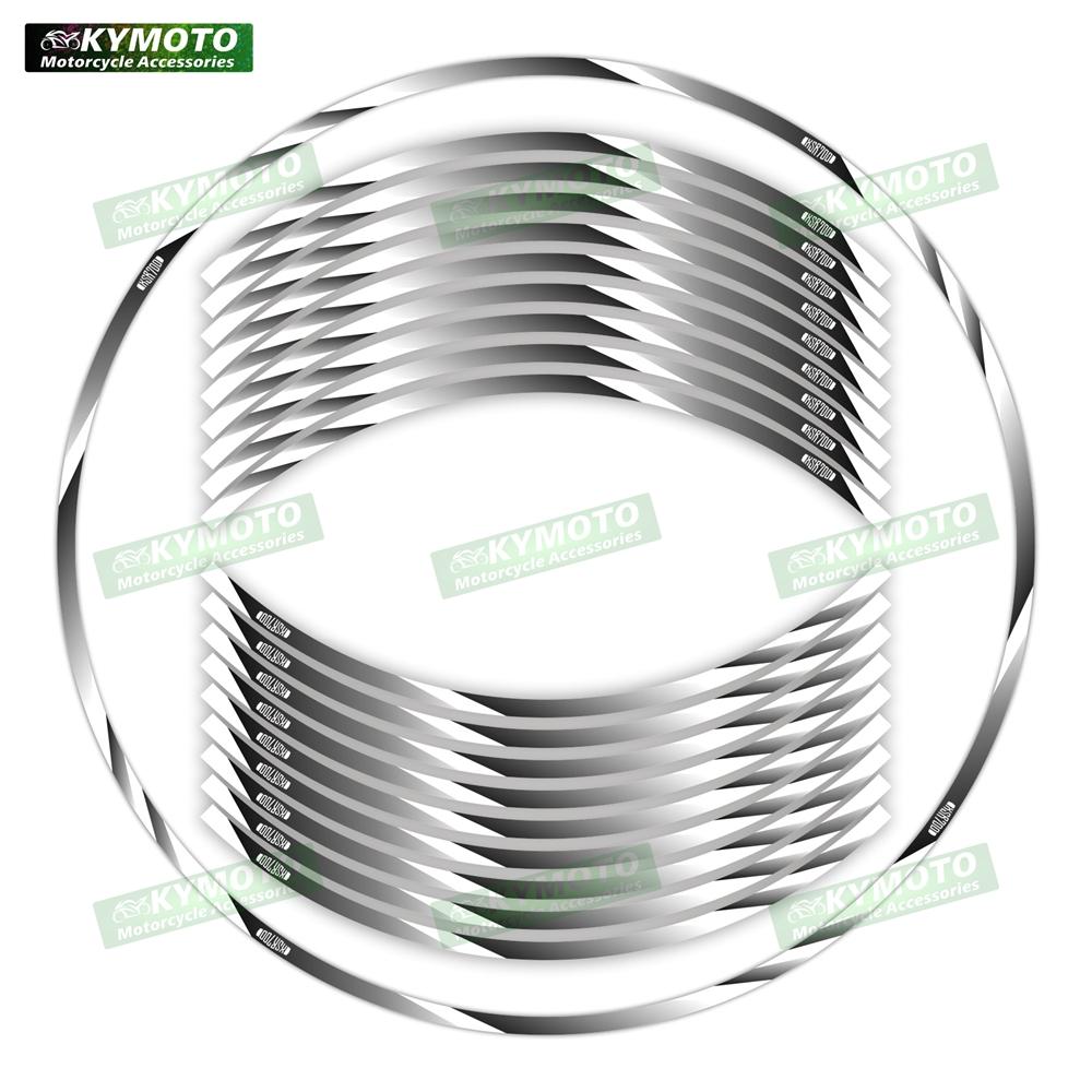 For XSR700 XSR 700 motorcycle accessories 17 inch front and rear wheel decals fairing hub modified reflective stripe stickers