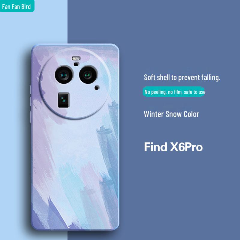 Liquid Silicone Anti-fall Case for OPPO Find X6 Pro - Compatible with Find X5/X3/X3 Pro X2
