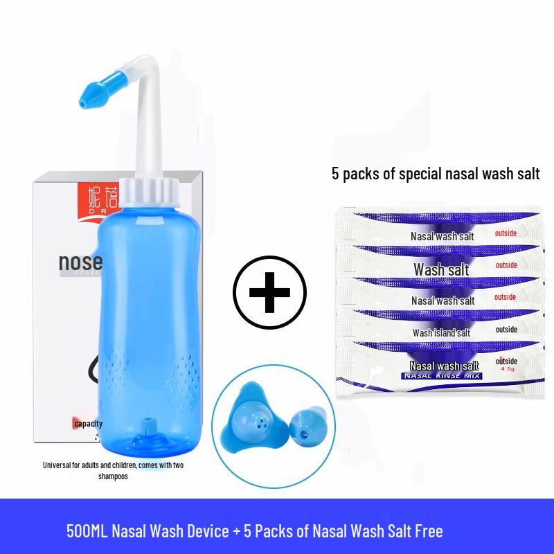 Nasal Irrigator Device: Adult & Child Saline Spray for Home Use