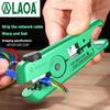 LAOA Mini Multifunctional Wire Stripper 3.2-9.5mm Adjustable Network Stripping Wire Cable Cutter Tools
