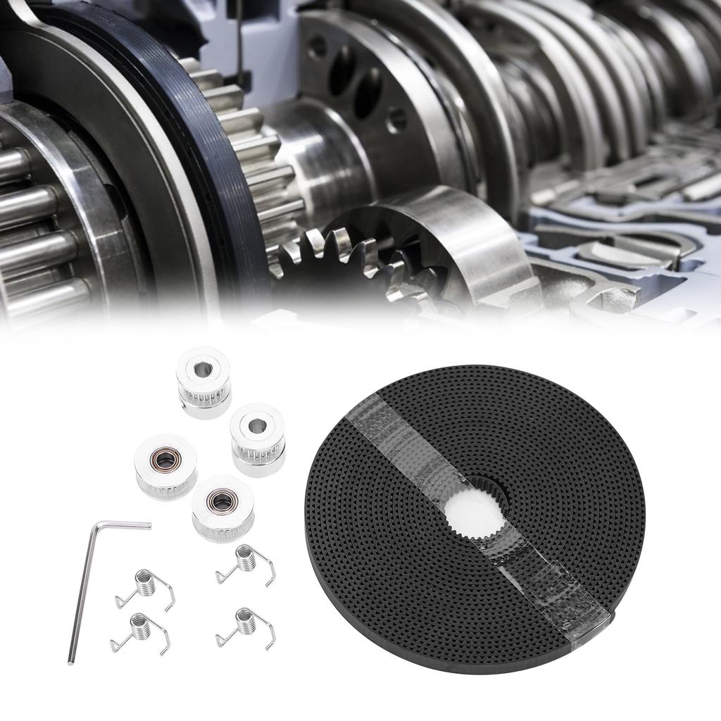 GT2 Synchronous Wheel 20 Tooth Inner HoleTiming Pulley Belt +Torsion Spring 3D Printer