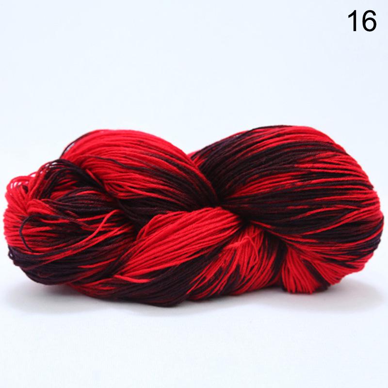 1Roll DIY Yarn Multicolor Knitting Wool Hand Crocheted Cotton Wool Yarn Baby Scarf Soft Warm