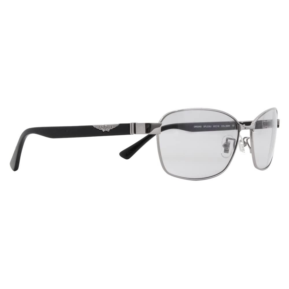 Sunglasses SPLG36J 568N 60 2023 Model ORIGINS Metal Full Rim Square Titanium [Police] Men's
