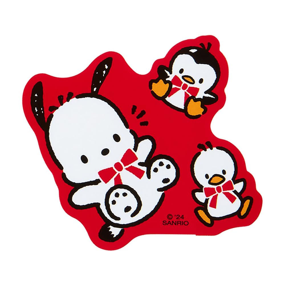 Sanrio Sanrio Pochacco Sticker Set 35th Anniversary Red Ribbon Design Seal Pochacco Pochacco Stationery Stationery Sticker 35th Anniversary Birthday