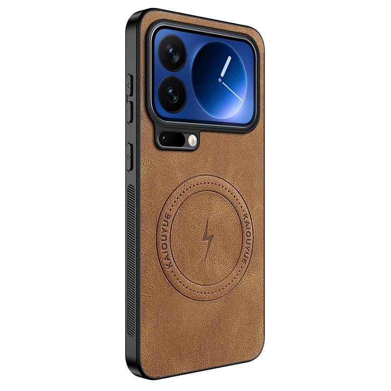 Для Xiaomi 17 Pro Чехол для телефона из кожи нового стиля Для Xiaomi 17 Pro Для беспроводной магнитной зарядки Magsafe Крышка Для Mi 17 Pro Чехол