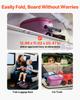 VEVOR Ride-on Luggage, 20 L Capacity, 20 Inches Kids Scooter Suitcase with Flash PU Wheels, Adjustable Handle & TPR Non-Slip Grip