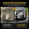 Car Headlights Lamp Cover Trim Headlights Guard for Suzuki Jimny 2007-2017 Exterior Accessories, 2pcs(Black)