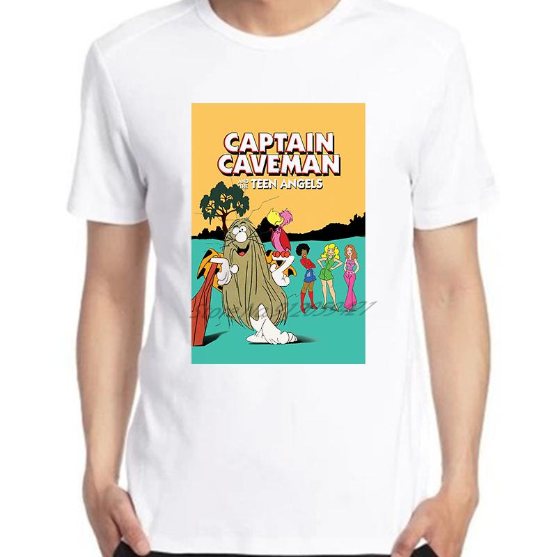 Unisexs Summer Cotton Tshirt Captain CaveUnisex Poster Graphic Oversized Short Sleeve Fashion Print Tshirt