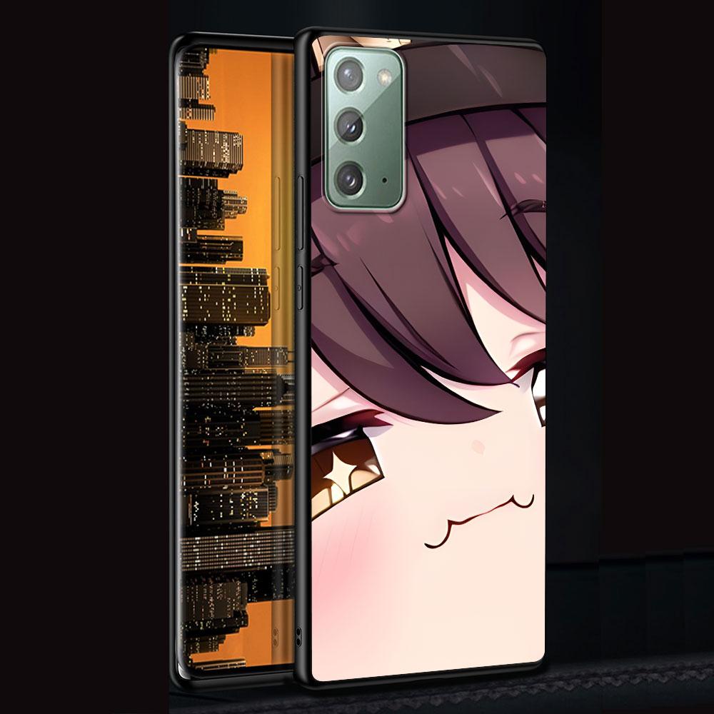 Genshin Impact Case for Samsung Galaxy Note 20 Ultra 8 10 Lite 9 TPU Phone Cover Note 10 Plus Black Soft Shell Funda Capa