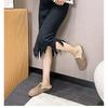 Fashion One-pedal Velvet Korean Version of Soft-soled Cotton Slippers Internet Celebrity Explosion Versatile Mao Mao Shoes Women 2025 Autumn and W
