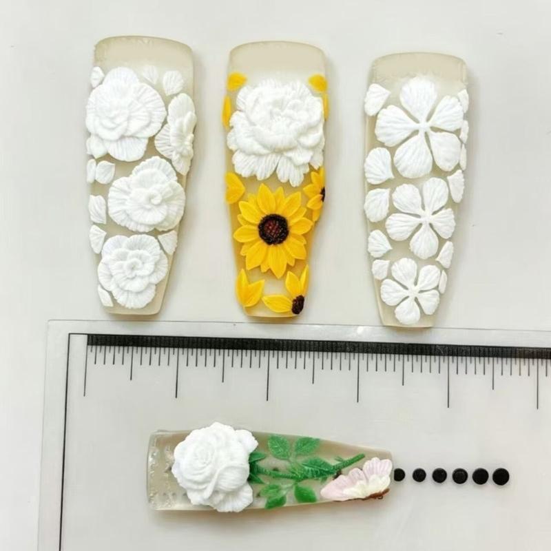 Силиконовая форма с рельефом для креативного дизайна ногтей, поделок и декоративного искусства