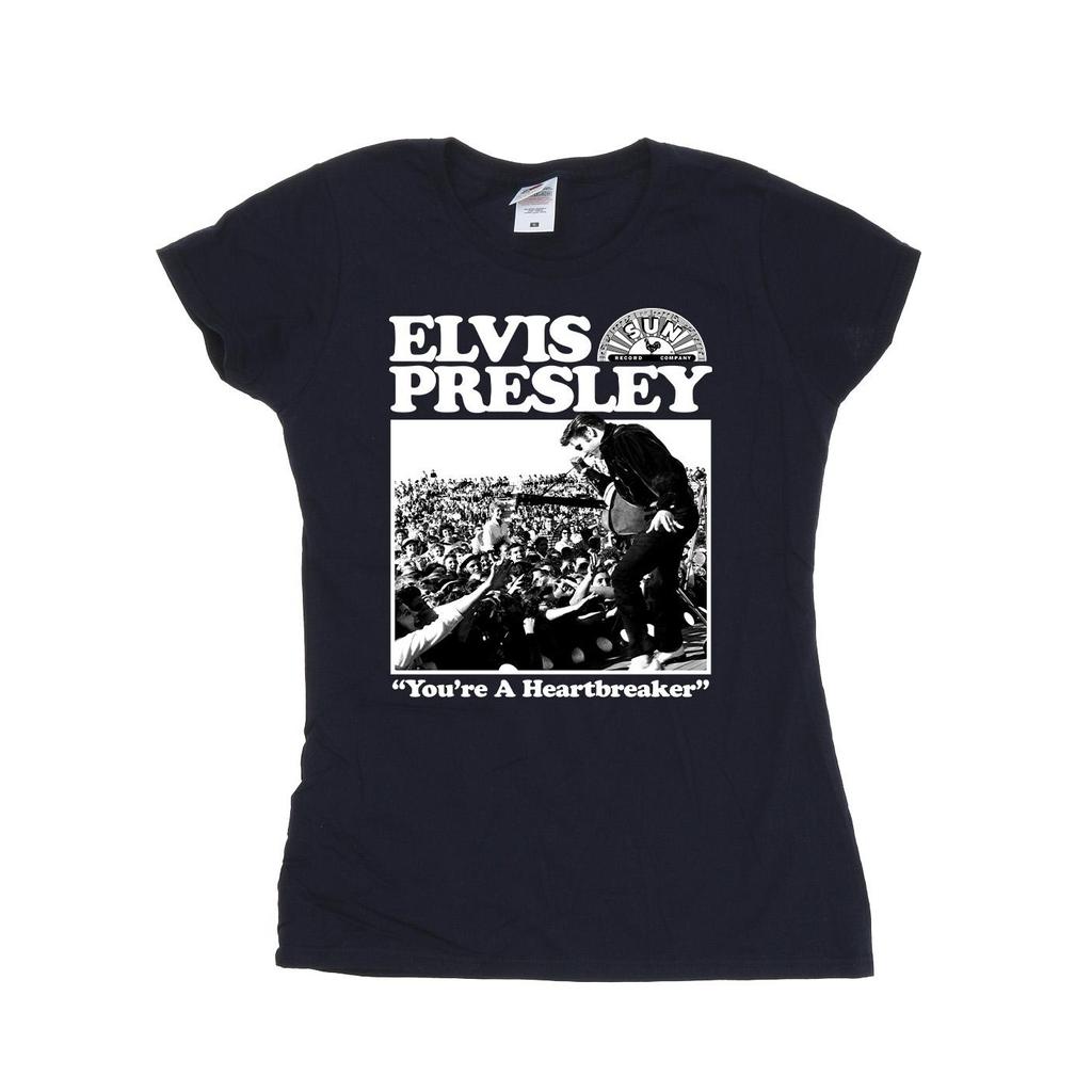 Elvis Womens/Ladies A Heartbreaker Cotton T-Shirt