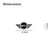 Для Bmw Mini 3D Алюминиевый сплав Автомобильный динамик Аудио Стикер Значок Эмблема Декорация Аксессуары Для MINI COOPER R56 R55 R60 R61 Cou