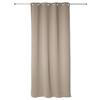 Set of 2 Blackout Linen Curtains with Eyelets 135 X 240 Cm