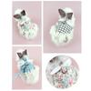Breathable Guinea Pigs Clothes Princess Style Pet Harnesses and Leash Set Soft Pet Costumes  Bunny