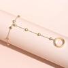 Vintage Gold Color Butterfly Adjustable Finger Bracelet for Women Originality Personality Geometric Crystal Bracelet Jewelry