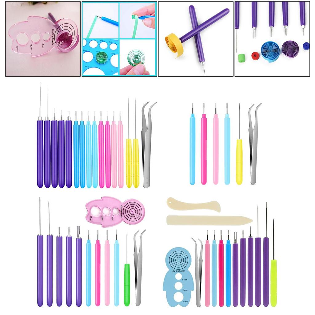 Quilling Tools Slotted Pen Hand Craft Rolling Tool Set Making Ornament