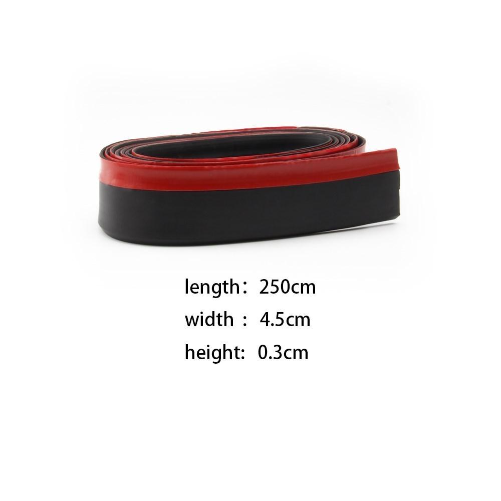 2.5M резиновый защитный кожух переднего бампера автомобиля универсальный протектор бампера из углеродного волокна резиновые защитные кожухи переднего бампера автомобиля