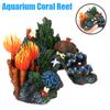 Resin Coral Plant Shell Reef Mountain Aquarium Ornament Fish Tank Cave 