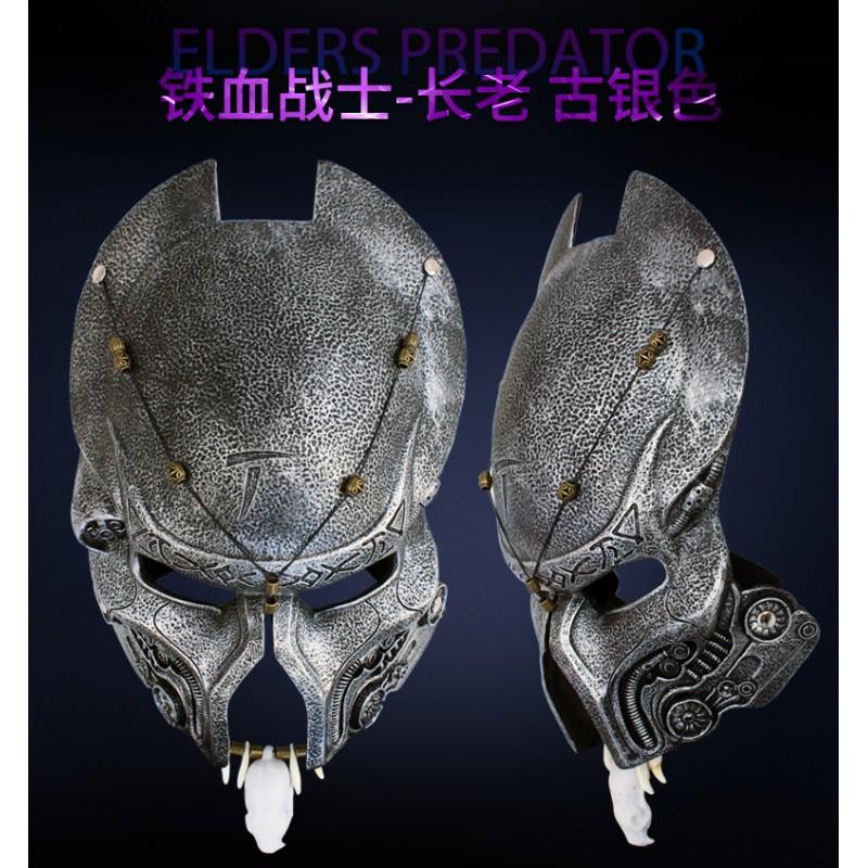 Halloween Collectible Predator Movie Theme Resin Mask Elder Cosplay