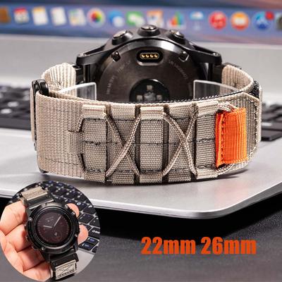 НОВЫЙ Нейлоновый Ремешок 22/26 мм для Garmin Fenix 8 E 5 5X 6X 6 7 7X Pro/TACTIX/Mk2 Mk2i G1/Enduro 2 3 Спортивный Браслет Быстросъемный Ремешок для Часов