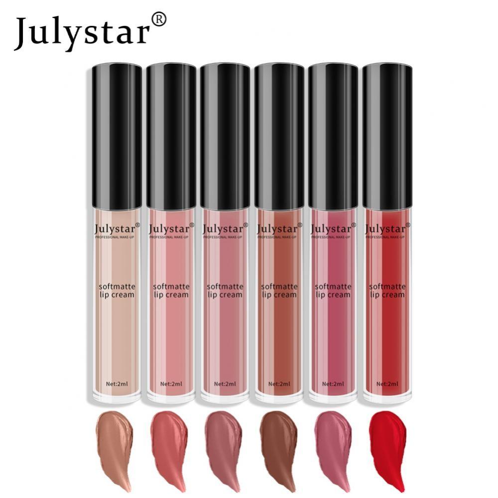 Waterproof and Sweat-proof Lipstick Pen Fine and Soft Cosmetic Liquid Lipstick Full Color Application, 04, 1 Piece
