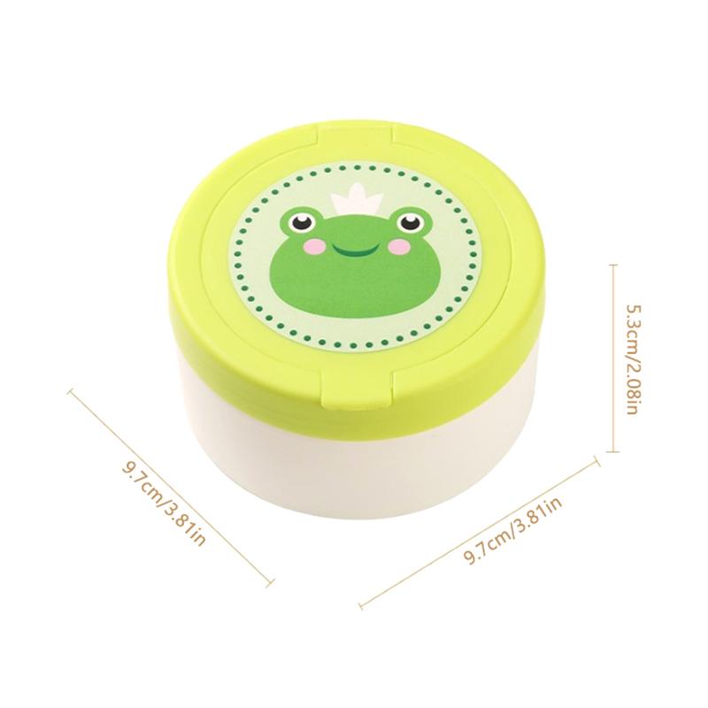 Контейнер для детской присыпки с пуховкой, портативный, безопасный, пустой, коробка для хранения детской присыпки, держатель для косметической пуховки