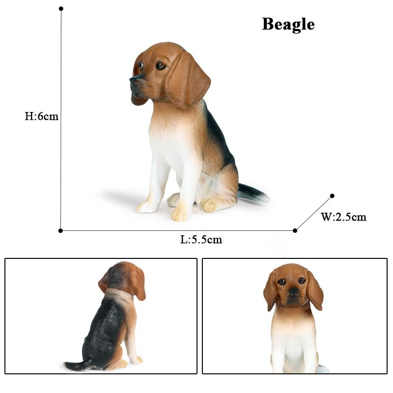 Oenux Dog Animals Model Husky German Shepherd Rottweiler Saint Bernard Action Figure Puppy Figurines PVC Collection Toy Kid Gift