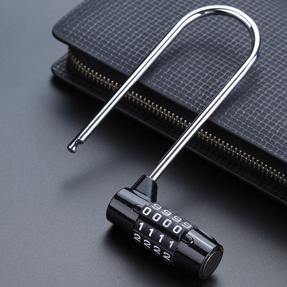 Кодовый замок для багажа, навесной замок с паролем, 4-значный кодовый замок, замок с удлиненной дужкой, замок для двери спортзала