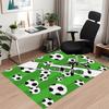 Custom Name Soccer Printed Carpet, for Office Chair Living Room Bedroom Kitchen Room Decor Gifts.