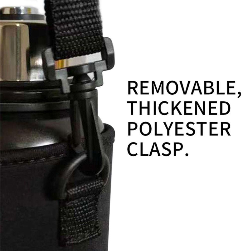 Полезный чехол с ремешком, портативный чехол для бутылки с водой с рукавом для чашки, чехол для бутылки с водой с вакуумной чашкой и рукавом