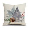 Christmas Gift Home Decorations Cartoon Cushion Cover Pillow Cover Christmas Pillowcase Polyester