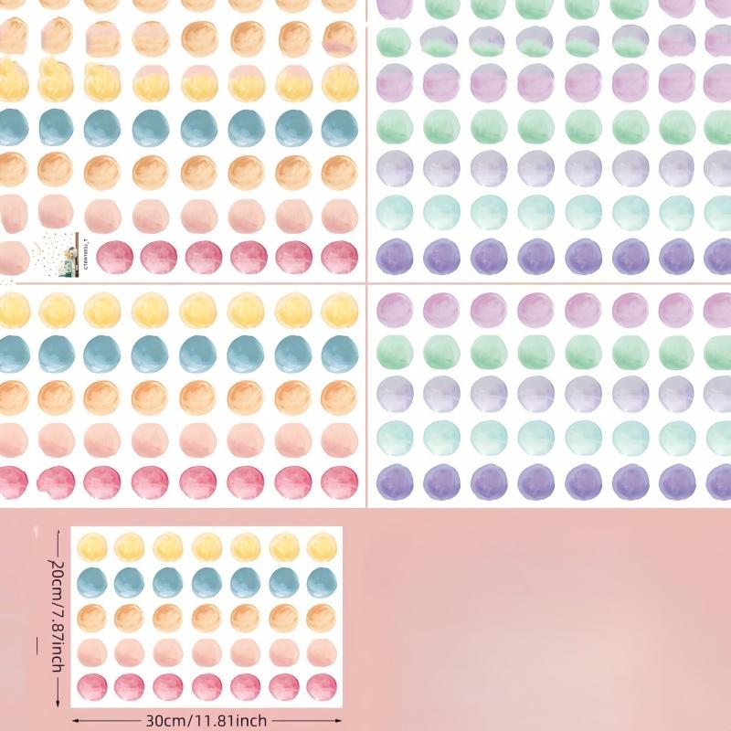 3 шт./набор настенных наклеек в форме точек, современные цветные блочные ПВХ наклейки для стен, акварельные наклейки-точки для украшения дома,