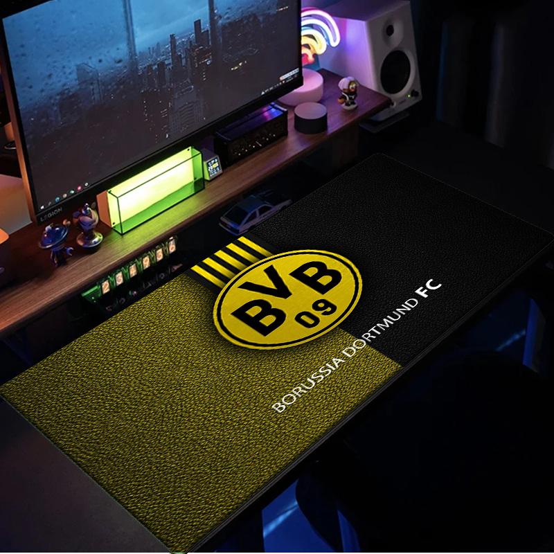 Коврик для мыши футбольного клуба Bvb 09, резиновая основа, коврик для стола для киберспорта, коврик для мыши для геймеров и офисного использования, игровой стол, легко моющийся коврик