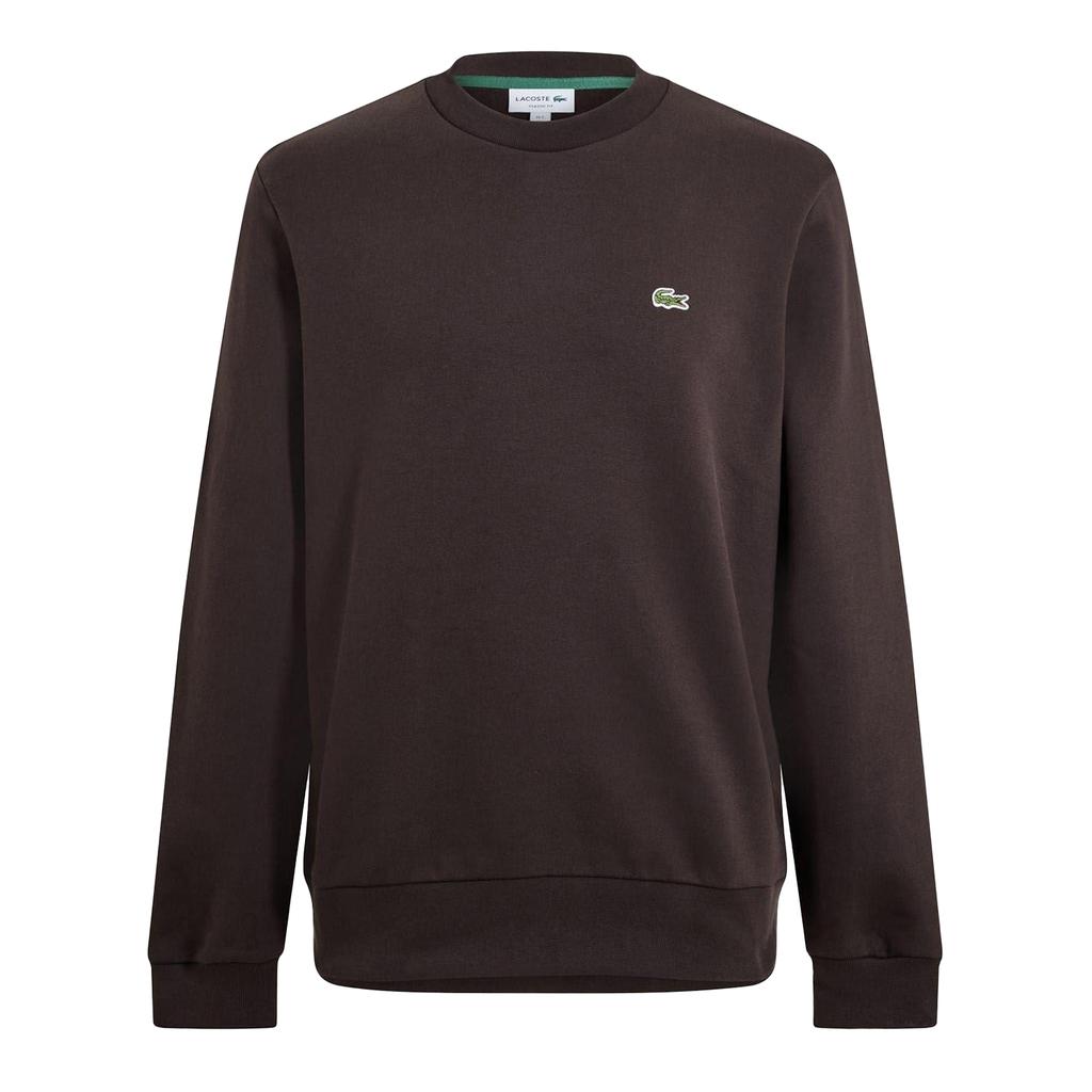 Lacoste Mens Small Logo Fleece Crew Neck Sweatshirt