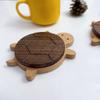 Creative And Cute Shape Black Walnut Solid Wood Turtle Insulation Mat Kettle Tea Coaster Tableware Anti-Scald Table Ornaments