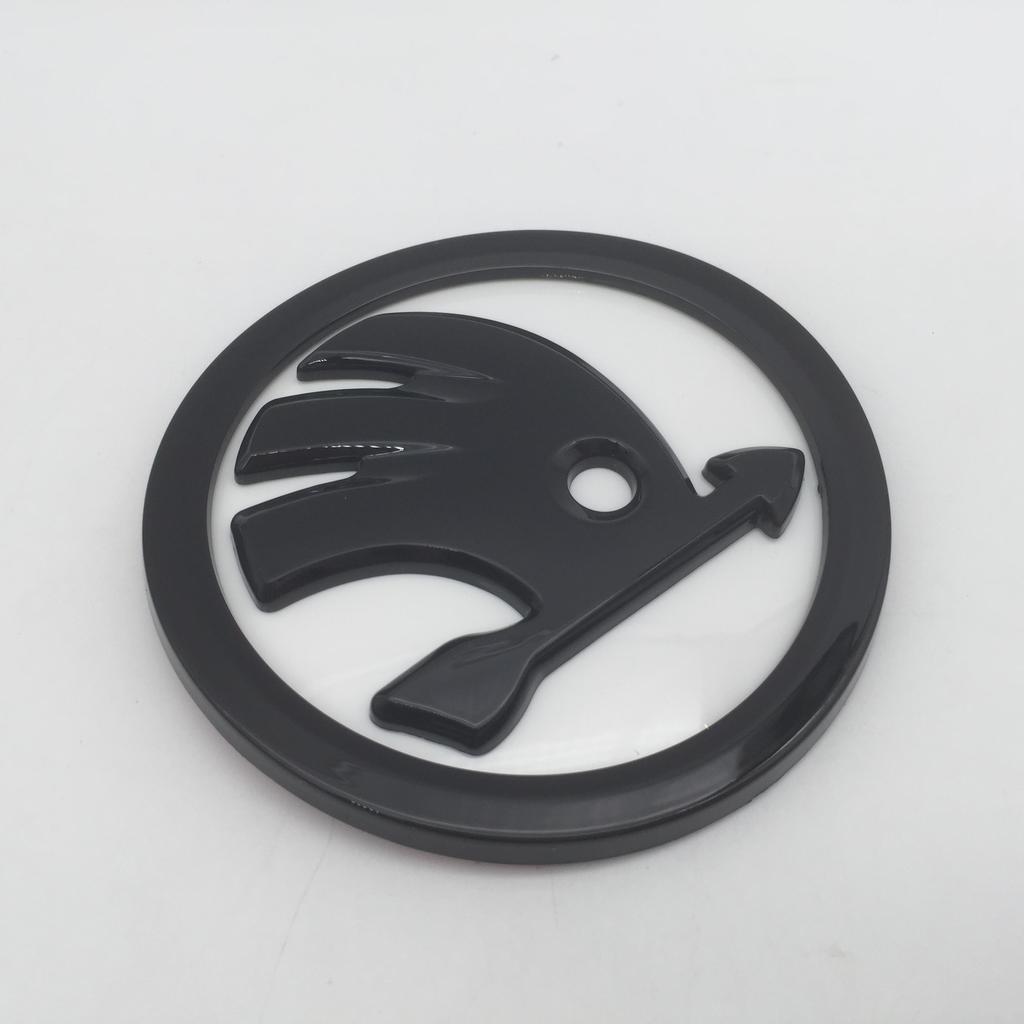 WMTY7 10pcs for SKODA Octavia Superb Car Emblem Front Grille Head Hood Bonnet Rear Tail Bumper Trunk Sticker Badge Styling Accessories