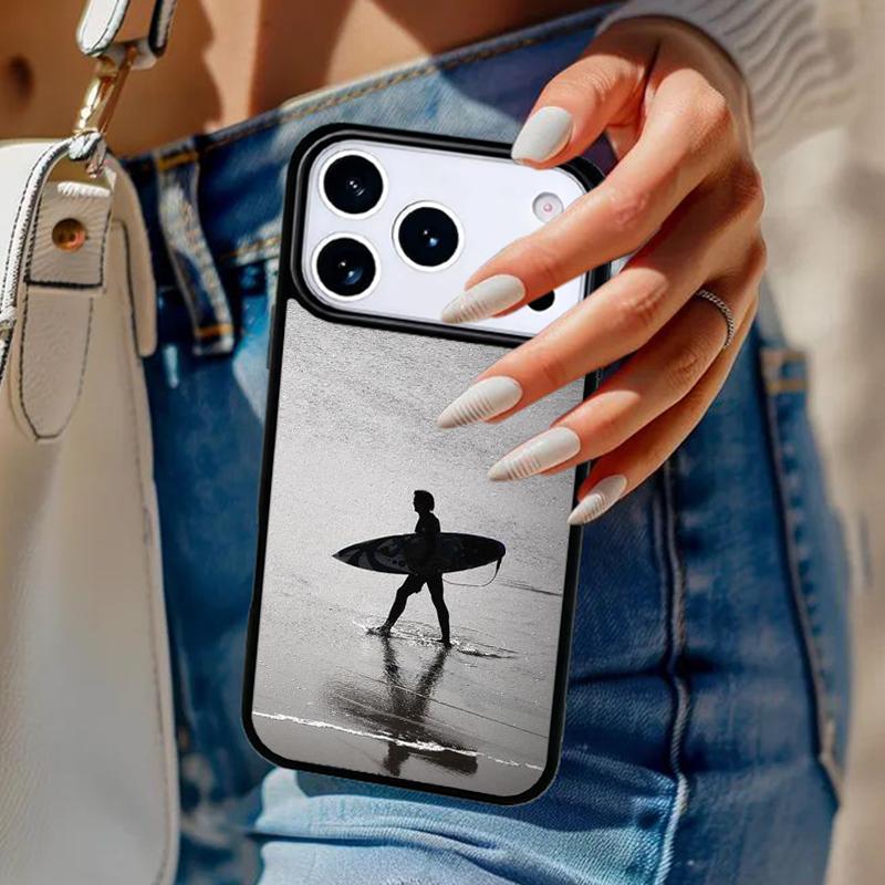 Surfer Surf Hang Loose Shaka Phone Case For iPhone 17 Air 14 15 13 12 Max Cover For Apple 16e 11 Pro Max Plus Coque