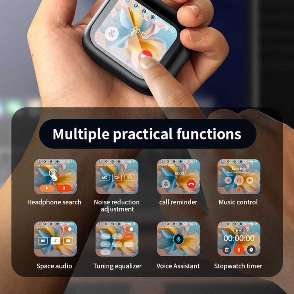 Полноцветный сенсорный экран Наушники с шумоподавлением ANC Наушники с переводом на 134 языка Внутриканальные беспроводные Bluetooth-наушники с шумоподавлением