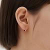 ELLE Jewelry 14K GF Cubic Line One-Touch Earrings ELGPEE560