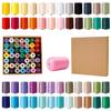 Windman Sewing Thread 1000 Large Plenty of Thread for Regular Home Sewing Machine Hand Sewing Thread 49-Color Set, No. 60, Yards, Capacity, Fabrics,
