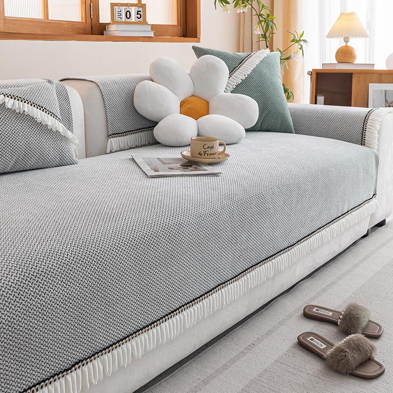 Новая подушка для дивана Chenier универсальна для всех сезонов, легкая роскошь, высококачественный нескользящий чехол для подушки сиденья, тканевое полотенце.