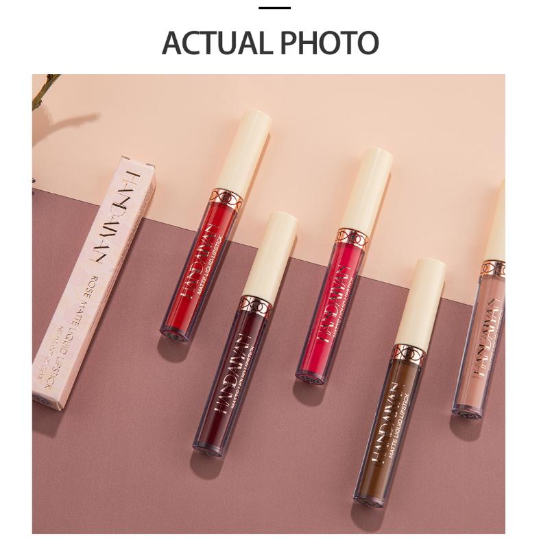 Girl Cosmetics Блеск для губ 12 цветов Набор блесков для губ с антипригарным покрытием Матовый блеск для губ Подарочная коробка Rouge