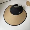 Elegant Brim Wide Sun Hat Women Featuring Foldable Design Outdoor Sunscreen Hat