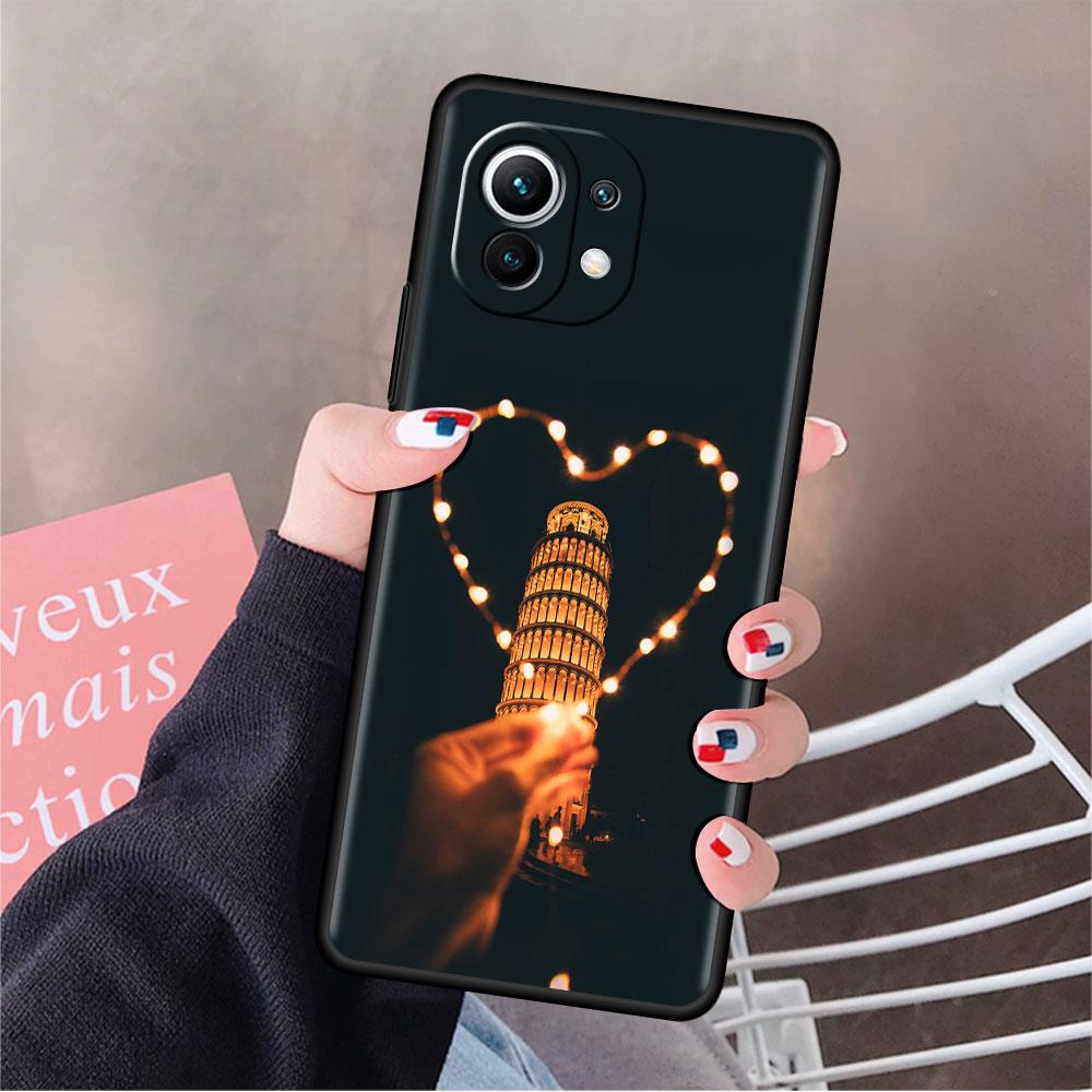 Милый чехол Love Heart Funda для Xiaomi Mi 11 Lite 5G NE 11T Pro 10T 9T Note 10 12 12X 12S Ультрамягкий силиконовый чехол для телефона