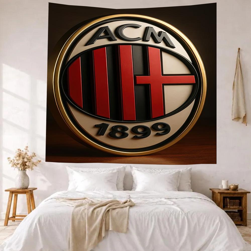 Ac Milan Wall Decor Tapestry Art For Pet Memorial Birthdaywedding Party Backdrop Family Gift