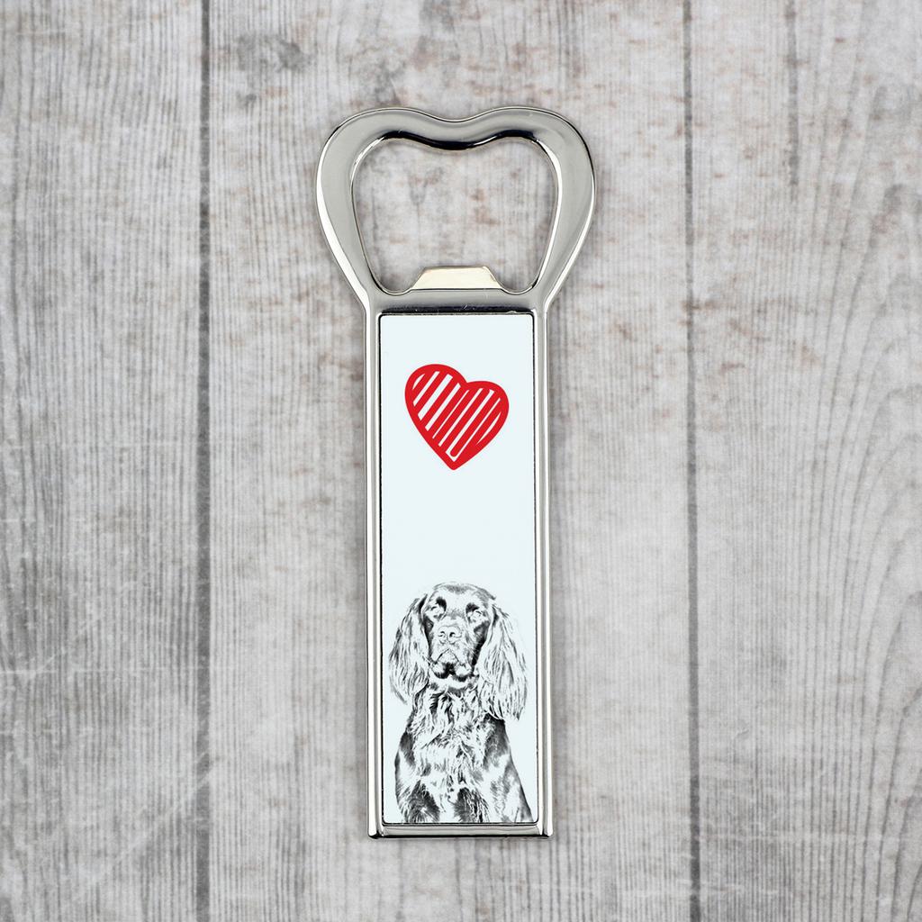 German Wirehaired Pointer I - bottle opener with a dog, personalized fridge opener, unique gift for a man by Art-Dog brand