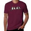 Group of 4 kookaburras on a branch - aqua T-Shirt cute clothes aesthetic clothes boys animal print designer t shirt men